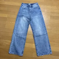 WHOO WAP ワイドレッグデニム W32