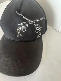 roar ロアー　スワロフスキー二刀拳銃メッシュ黒キャップ
