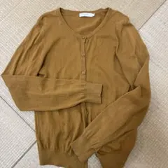 earth music&ecology カーディガン Sサイズ マスタードカラー