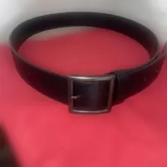 ユニクロ　メンズ　イタリアン　レザーベルト　Lサイズ　黒色