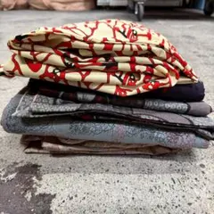 (*)様 着物　まとめ売り　5枚セット　生地　リメイク　04