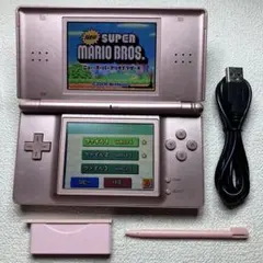PM【清掃&動作確認済】Nintendo DS Lite メタリックロゼ本体