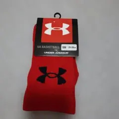 UNDER ARMOUR バスケットボールソックス レッド SM
