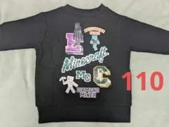 マインクラフト マイクラ エンダーマン クリーパー トレーナー 黒 110