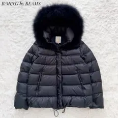 3WAY⭐︎B:MING by BEAMS 河田ダウンコート ファー ネイビー L