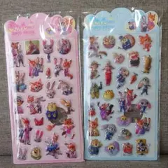 人気上昇中！！きゅんポップシール ズートピア (2が映画公開中) 2枚セット♡