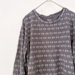 早い者勝ち✨️【L】 幾何学模様 長袖Tシャツ 総柄 カットソー カジュアルのサムネイル