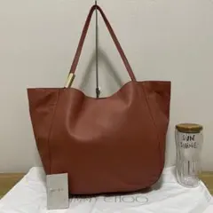 《美品》JIMMY CHOO（ジミーチュウ）レザー トートバッグ ピンク系のサムネイル