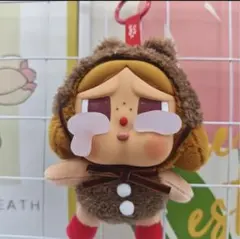 POPMART CRYBABY Crying Againぬいぐるみ キーホルダー
