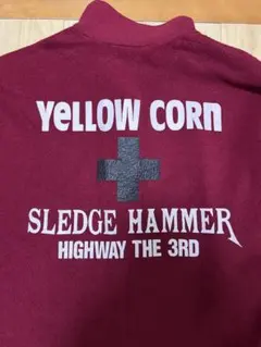 Yellow Corn イエローコーン フリース ハーフジップ L エンジ