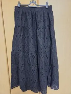 【LL】コットンレーススカート