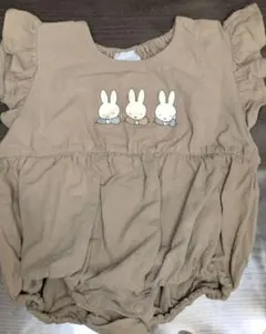 美品　フリル　人気　ミッフィー　ロンパース 70　Dick Bruna　半袖