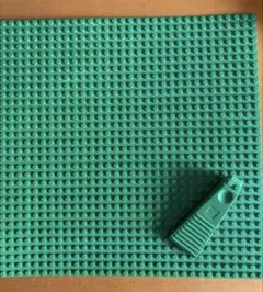 LEGO レゴ 基礎板 グリーン ベースプレート ブロック外し付き