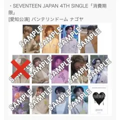 SEVENTEEN 消費期限 会場限定　トレカ　愛知　ホシ以外　12枚