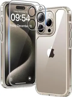 iPhone 15 Pro用ケース ⭐️画面フィルム カメラフィルム 2枚付き