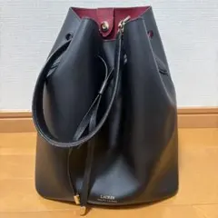 LAUREN RALPH LAUREN レザー　巾着バッグ