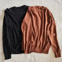 無印良品 レディース 長袖ニット カットソー ウール シルク M