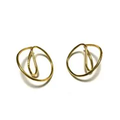 ゴールド イヤーカフ シンプルデザイン