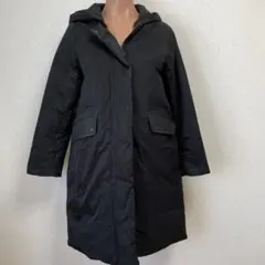 NATURAL BEAUTY BASIC フード付　ダウン　ロングコート　S