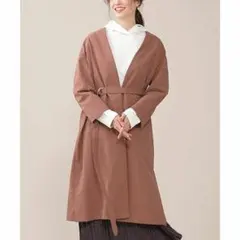 タスランサイドベンツライトコート ナノユニバース　ピンクベージュ　36サイズ