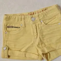 ショートパンツ イエロー 黄色 かわいい 半ズボン 女の子