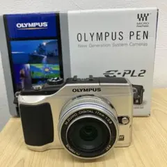 動作確認済 OLYMPUS PEN E-PL2 17mm F2.8 レンズ 箱付のサムネイル