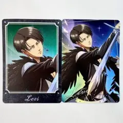 リヴァイ2種　キラキラカード　レイヴンブレイド　ツリービレッジ　進撃の巨人