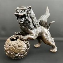 中国古美術銀製 貔貅（ヒキュウ）」獅子と龍の合体の置物骨董品 - メルカリ