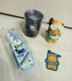 ポチャッコ マスコット キーホルダー スケボー 小物入れ サンリオ 日焼け