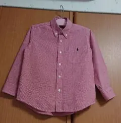 ☆ RALPH LAUREN ☆ラルフローレン 赤 チェック 長袖シャツ 110