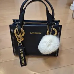 SAMANTHA VEGA ブラックハンドバッグ