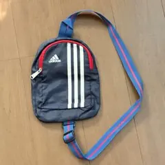 【adidas】子供用　ボディバッグ ワンショルダーバッグ ネイビー
