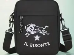 【新品】IL BISONTE イルビゾンテ　ショルダーバッグ　ブラック
