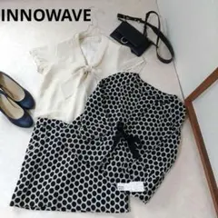 新品&美品　INNOWAVE　ジャケット&ワンピース　刺繍　ドット　セットアップ