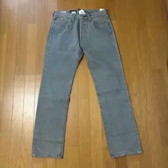 リーバイス501 ORIGINALストレートデニムW32L32グレーオーバーダイ