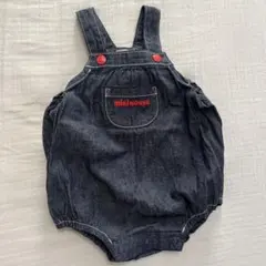 mikihouse デニム　サロペット 70-80cm オーバーオール