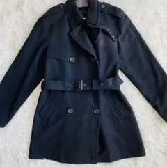 ポールスミス　黒　ダブルブレスト チェスターコート　ウールコート　ダブル