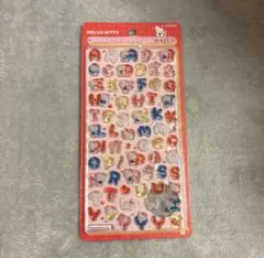 【新品未開封】サンリオ　ハローキティ　文字　ボンボンドロップシール