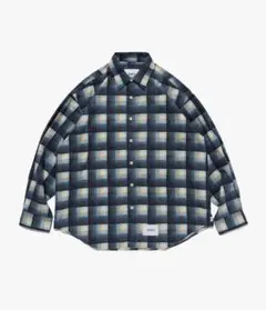 WTAPS TXT 01 LS チェックシャツ OLIVE DRAB S - メルカリ
