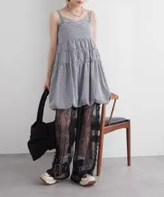w closet バルーンミニキャミワンピ ギンガムチェックのサムネイル