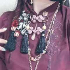 【7/18削除】abilletage ハンドメイド シノワズリグラスチェーンのサムネイル