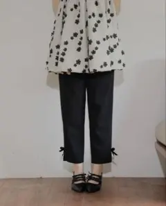 【匿名配送】jumelle ジュメロ　アンクルリボンパンツのサムネイル