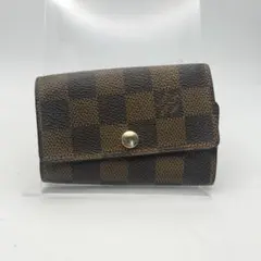 ルイヴィトン　6連キーケース　ダミエ　ミュルティクレ6　エベヌ
