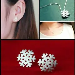 【新品】雪の結晶 2点セット