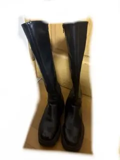 ロングブーツ 黒 23.5cm