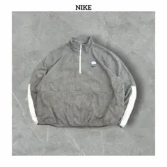 Nike UK 로고 양털 풀오버 하프 Zip 양털 재킷