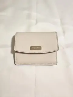 【美品】kate spade カードケース ベージュ　ミニ財布