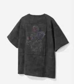 HARE Tシャツ ピグメントバッグフラワーカット
