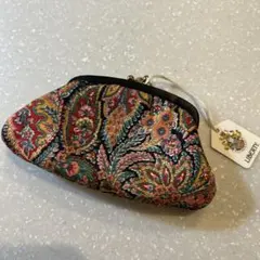 未使用タグ付 リバティ LIBERTY 花柄 がま口 コインケース