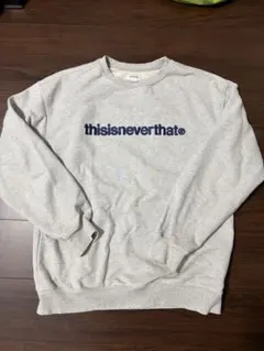 thisisneverthat ロゴ スウェット グレー L - メルカリ